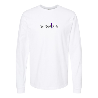 Men's Beatiful Halo Logo Cotton Long Sleeve T-Shirt