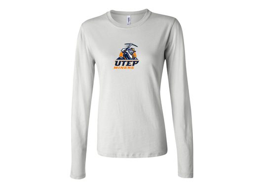 BELLA CANVAS Women’s UTEP Miners Jersey Long Sleeve Tee