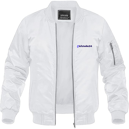 Men's kfzteile24 Logo Lightweight Bomber Jacket Windbreaker Softshell Varsity Jacket Coat