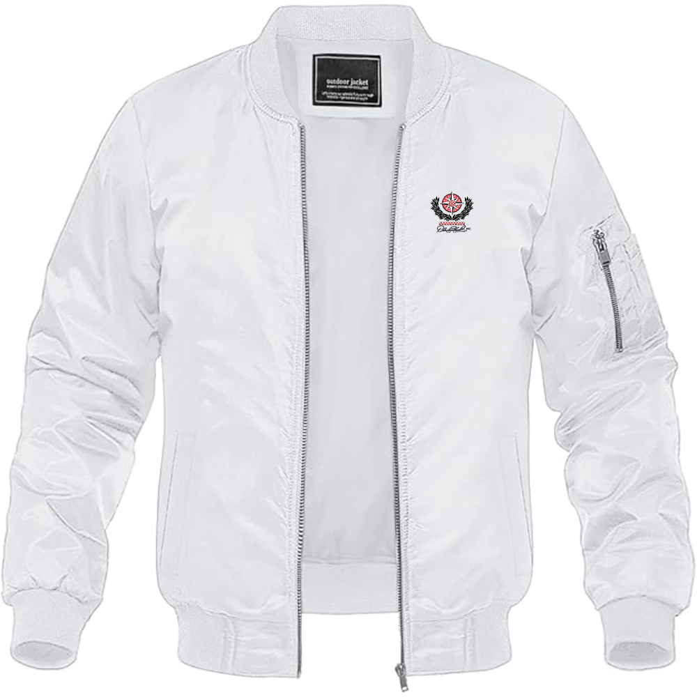 Men's  Dale Earnhardt Inc Logo Lightweight Bomber Jacket Windbreaker Softshell Varsity Jacket Coat