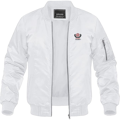 Men's  Dale Earnhardt Inc Logo Lightweight Bomber Jacket Windbreaker Softshell Varsity Jacket Coat