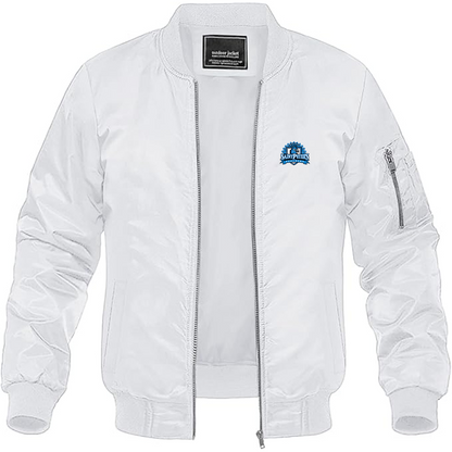 Men's Saint Peters Peacocks Logo Lightweight Bomber Jacket Windbreaker Softshell Varsity Jacket Coat