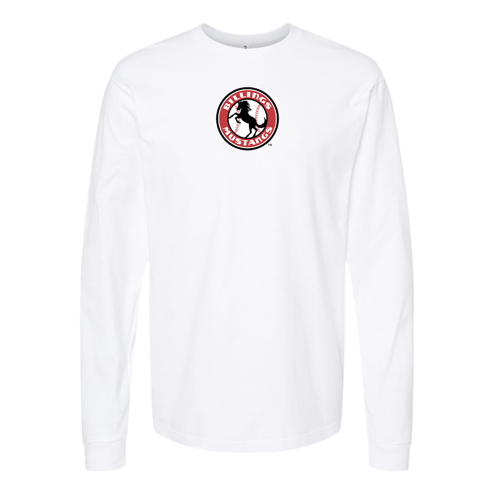 Men's Billings Mustangs Logo Long Sleeve T-Shirt