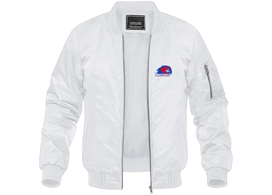 Men's UMass Lowell River Hawks Lightweight Bomber Jacket Windbreaker Softshell Varsity Jacket Coat