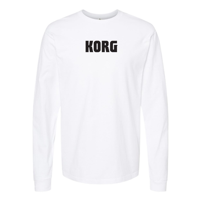 Men's Korg Logo Cotton Long Sleeve T-Shirt