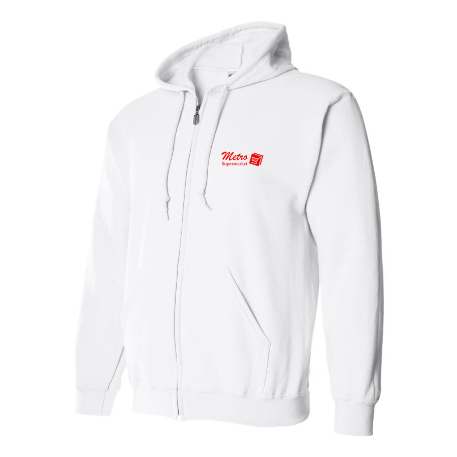 Men's Metro Supermarket Logo   Zipper Hoodie