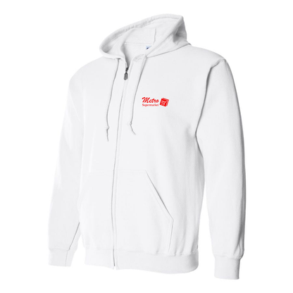 Men's Metro Supermarket Logo   Zipper Hoodie