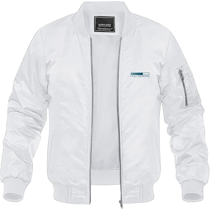 Men's Italdesign Logo Lightweight Bomber Jacket Windbreaker Softshell Varsity Jacket Coat