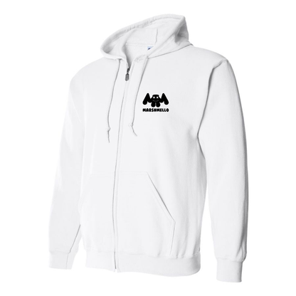 Men's  Marshmello Logo Zipper Hoodie