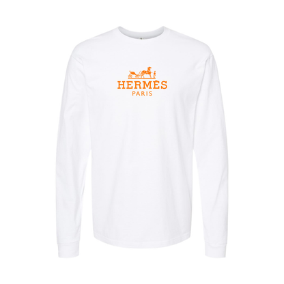 Youth Hermès Logo Cotton Long Sleeve T-Shirt