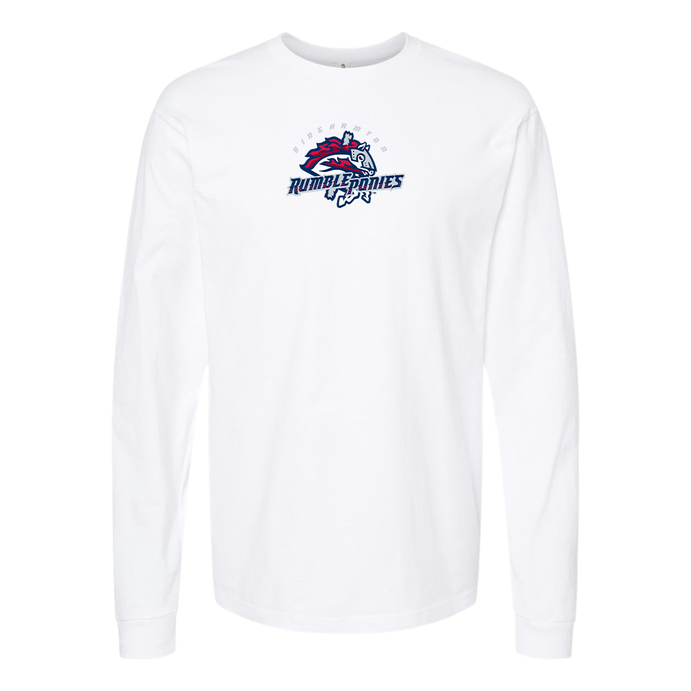 Men's Binghamton Rumble Ponies Logo Long Sleeve T-Shirt