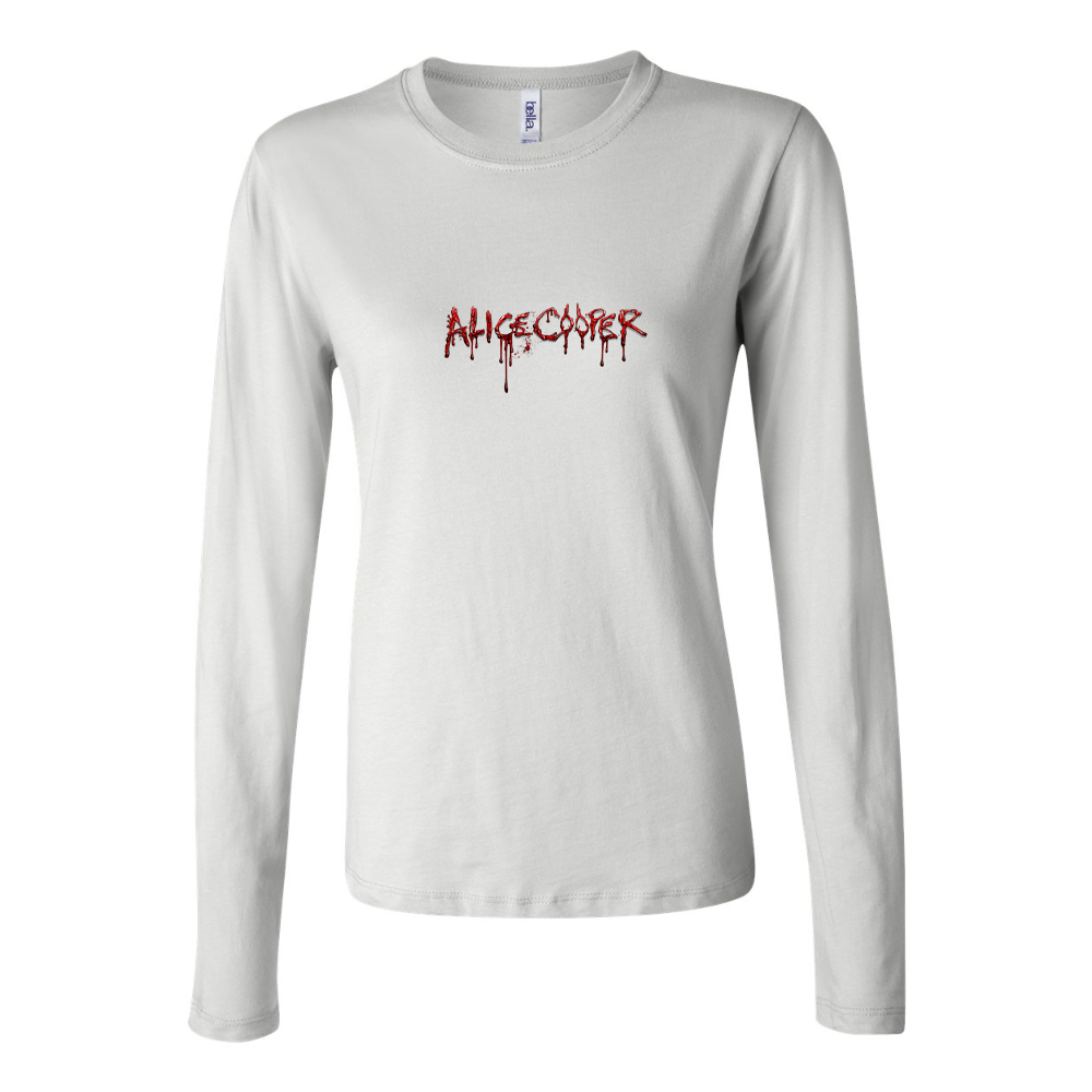 BELLA CANVAS Women’s Alice Cooper Logo Jersey Long Sleeve Tee