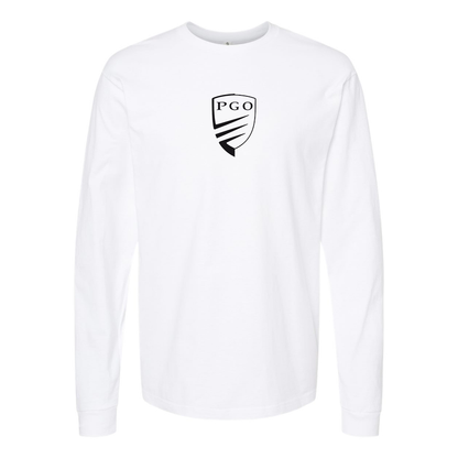 Men's PGO Logo Cotton Long Sleeve T-Shirt