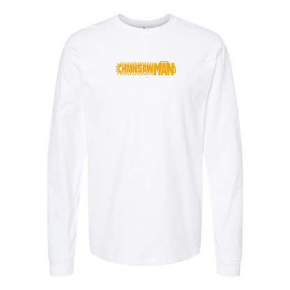 Youth Chainsaw Man Logo Cotton Long Sleeve T-Shirt