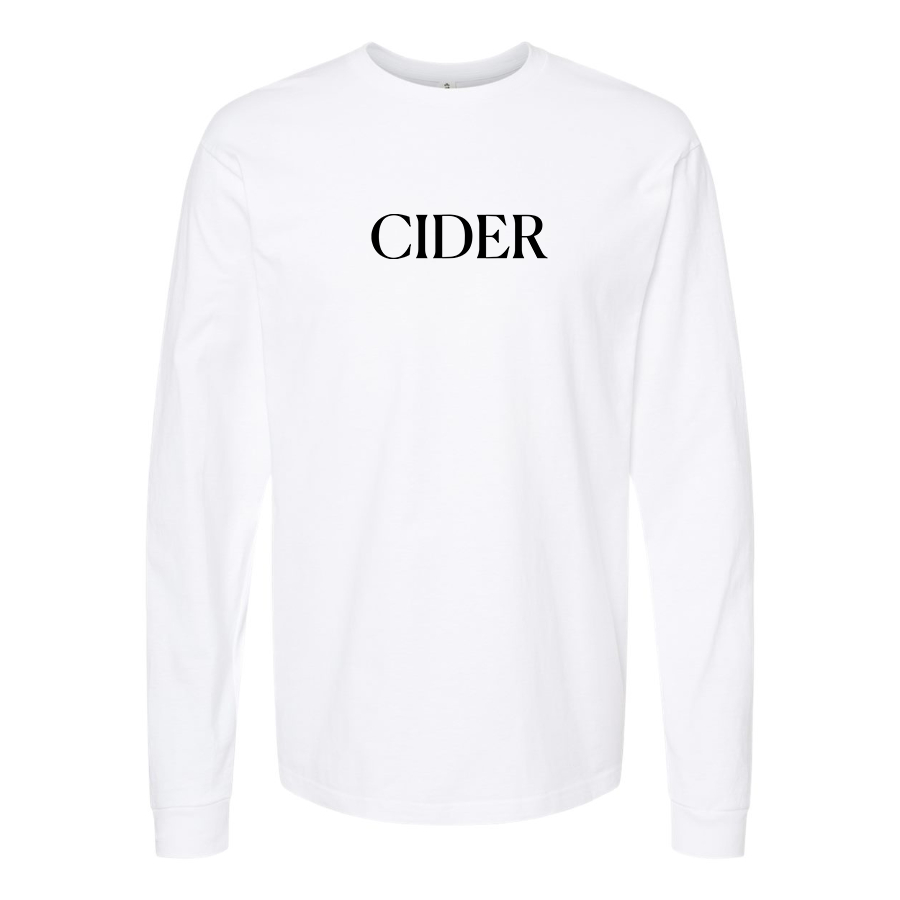 Men's Cider Logo Cotton Long Sleeve T-Shirt