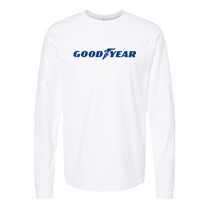 Men's Goodyear Logo Cotton Long Sleeve T-Shirt