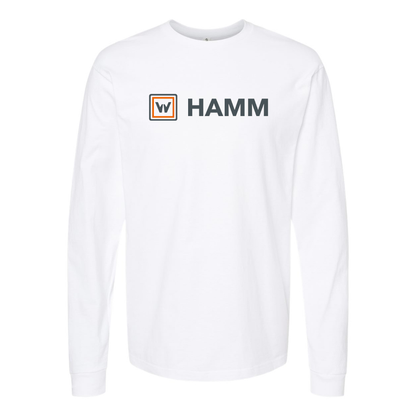 Men's Hamm Logo Cotton Long Sleeve T-Shirt