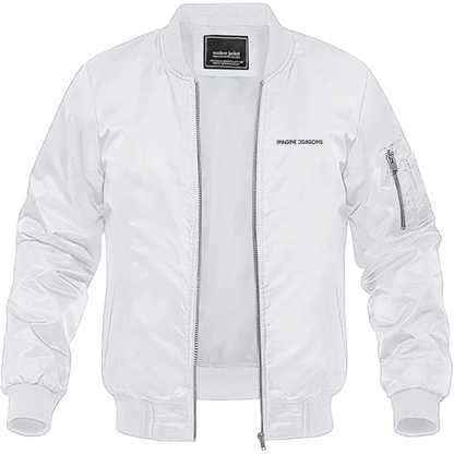Men's Imagine Dragons  Logo Lightweight Bomber Jacket Windbreaker Softshell Varsity Jacket Coat