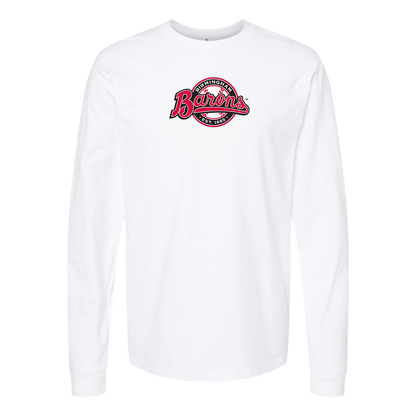 Youth Birmingham Barons Logo Cotton Long Sleeve T-Shirt