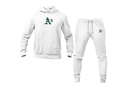 Men's Athletics Logo Hoodie Joggers Set
