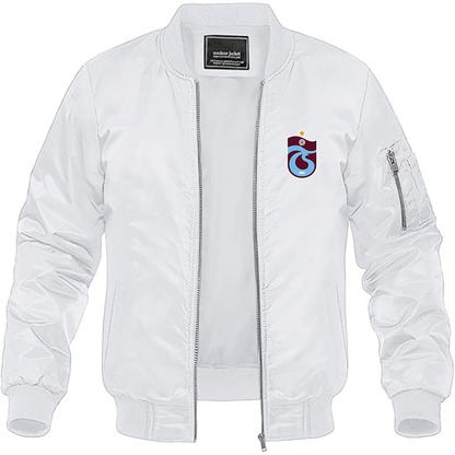 Men's Trabzonspor Soccer Lightweight Bomber Jacket - White