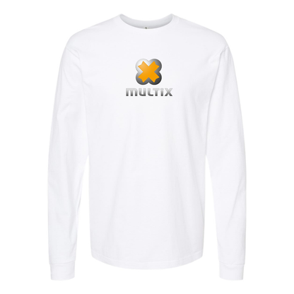 Men's Multix Logo Cotton Long Sleeve T-Shirt