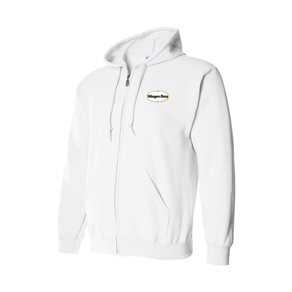 Men's Haagen Dazs Logo Zipper Hoodie
