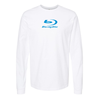 Men's  Blu-ray Disc Logo  Cotton Long Sleeve T-Shirt