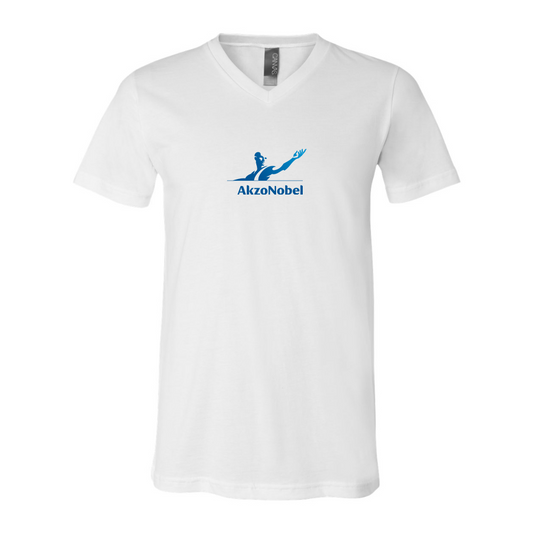 AkzoNobel Logo BELLA  CANVAS - Jersey V-Neck T-Shirt