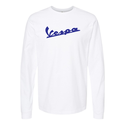 Men's Vespa Logo Cotton Long Sleeve T-Shirt
