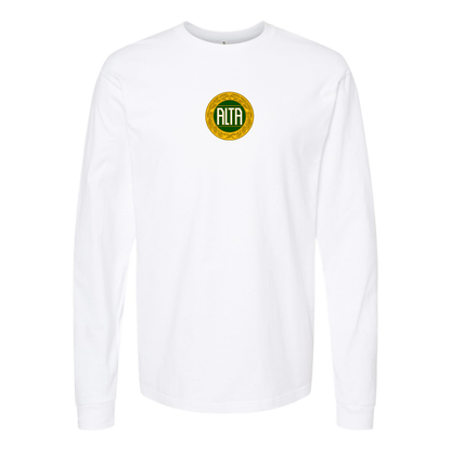 Men's Alta Automobile Logo Cotton Long Sleeve T-Shirt