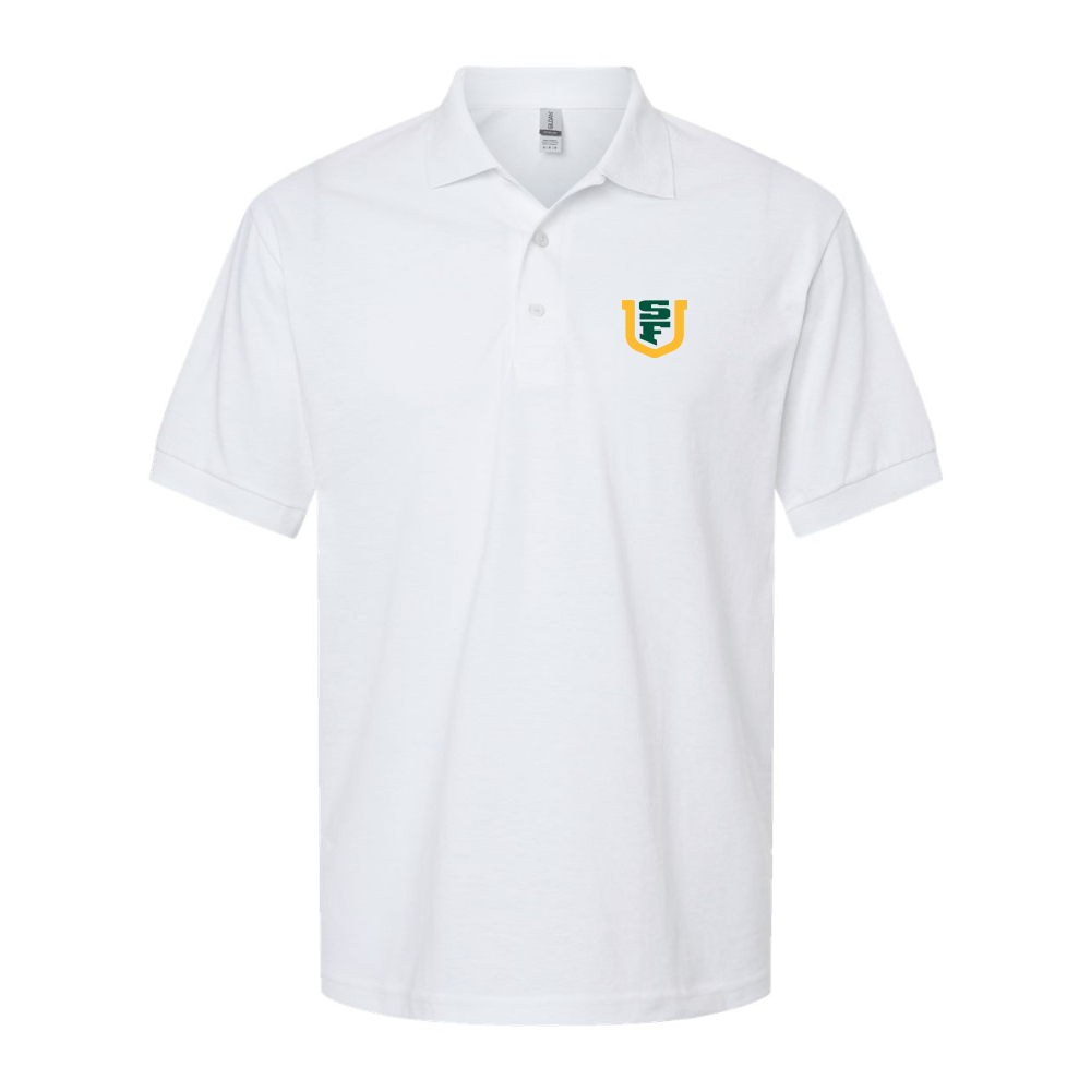Men's San Francisco Dons Logo Gildan Dry Blend Jersey Polo