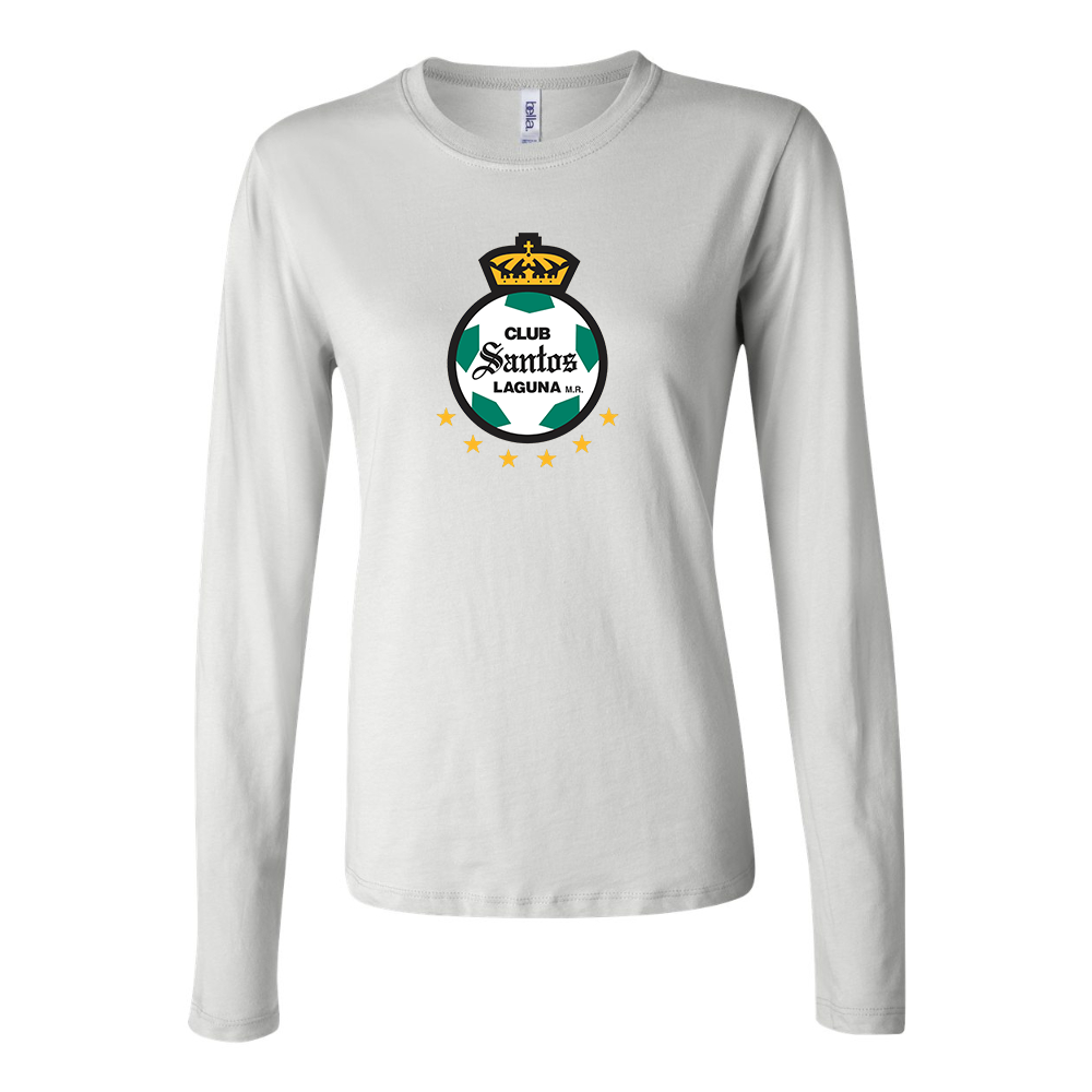 BELLA CANVAS Women’s Santos Laguna Soccer Jersey Long Sleeve Tee