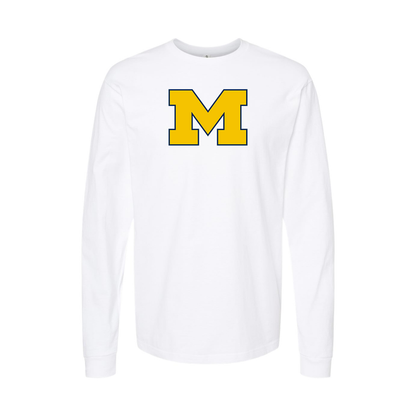 Men's Michigan Wolverines Logo Long Sleeve T-Shirt