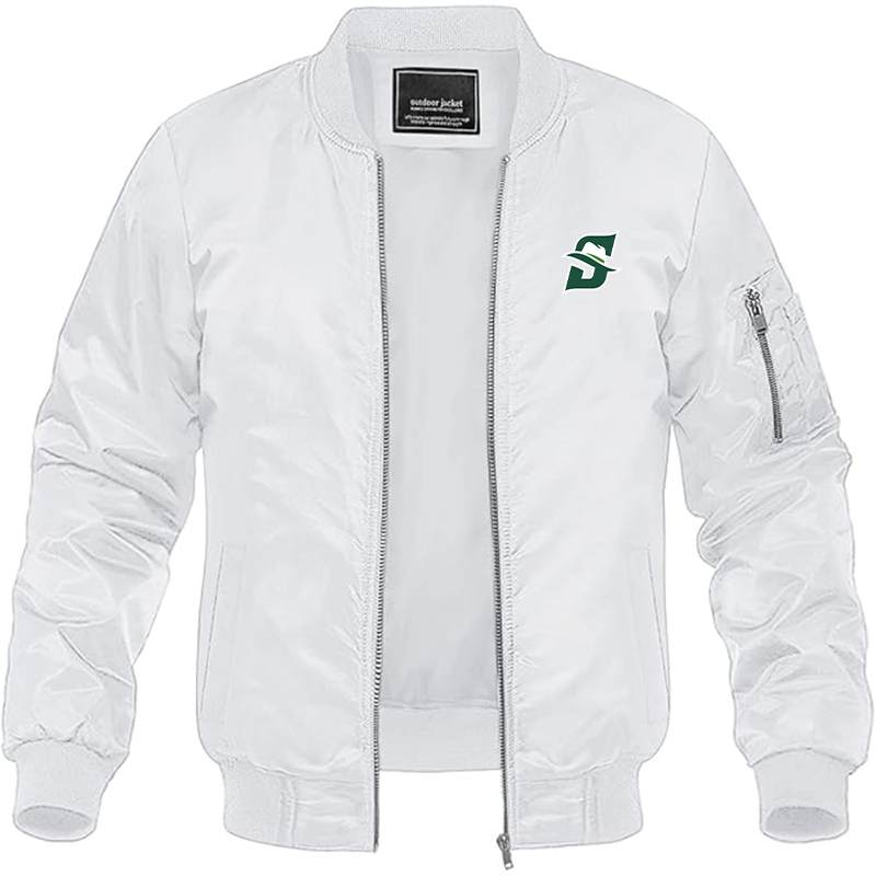 Men's Stetson Hatters Lightweight Bomber Jacket - White