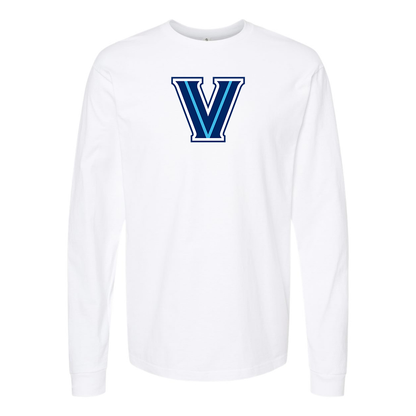 Men's Villanova Wildcats Logo  Cotton Long Sleeve T-Shirt