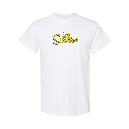 Men's Les Simpson Logo Cotton T-Shirt