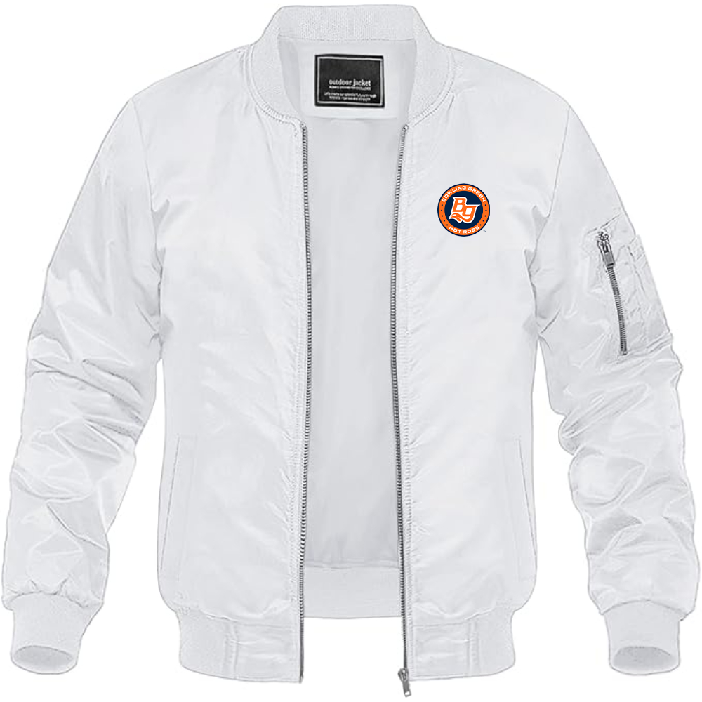Men's Bowling Green Hot Rods  Logo Lightweight Bomber Jacket Windbreaker Softshell Varsity Jacket Coat