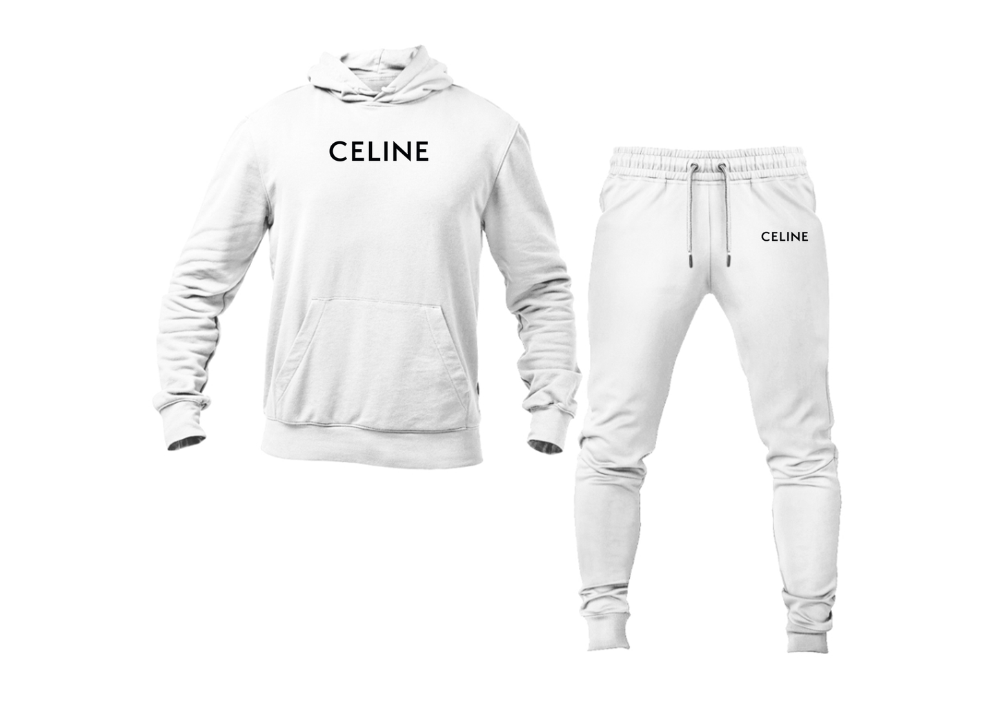Men's Celine Logo Hoodie Joggers Set