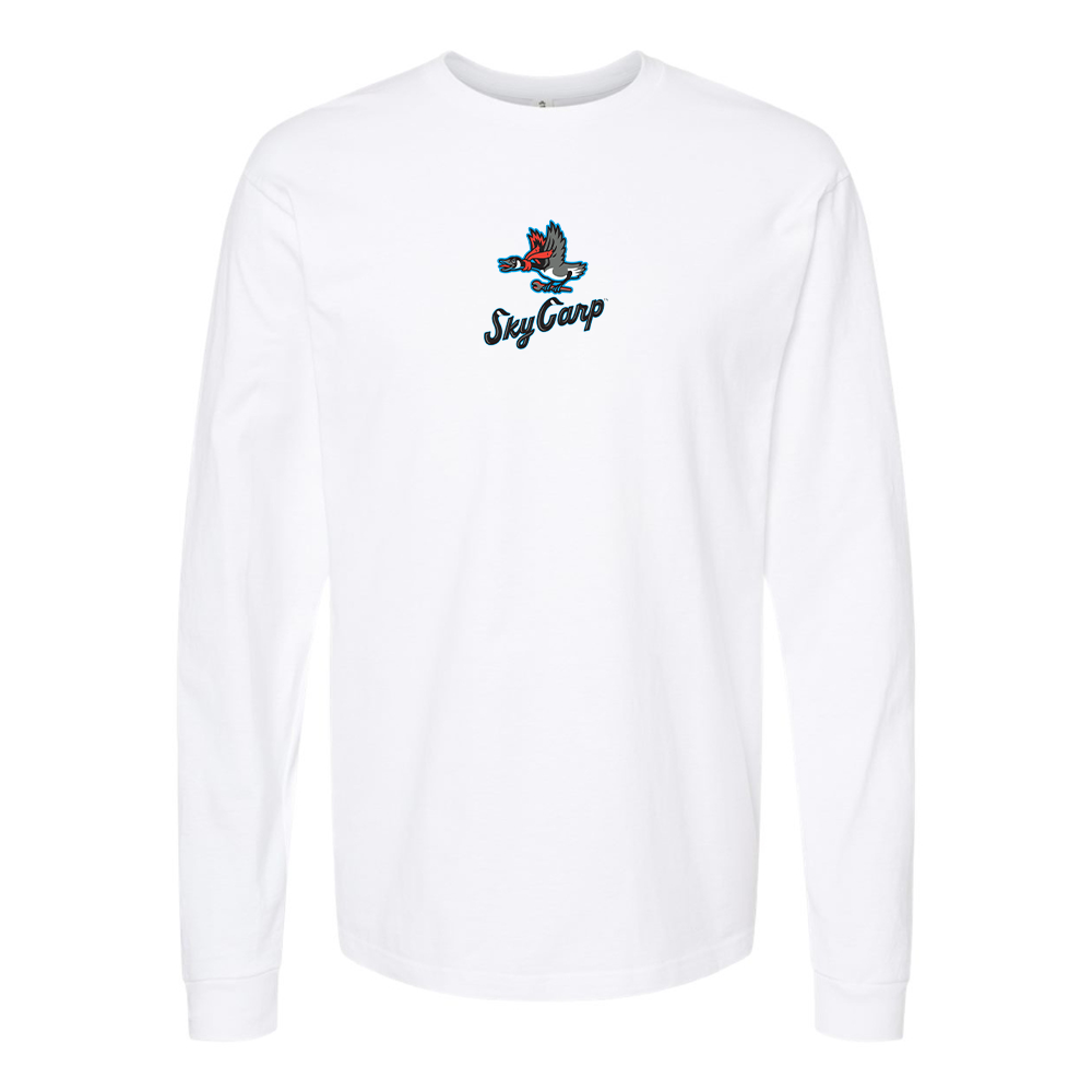 Youth Beloit Sky Carp Logo Cotton Long Sleeve T-Shirt