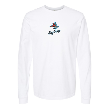 Youth Beloit Sky Carp Logo Cotton Long Sleeve T-Shirt