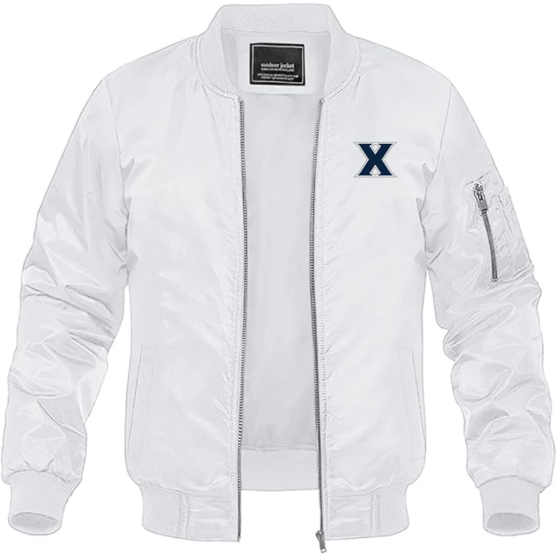 Men's Xavier Musketeers Lightweight Bomber Jacket - White