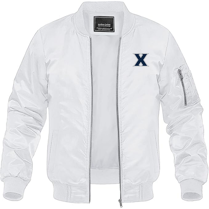Men's Xavier Musketeers Lightweight Bomber Jacket - White