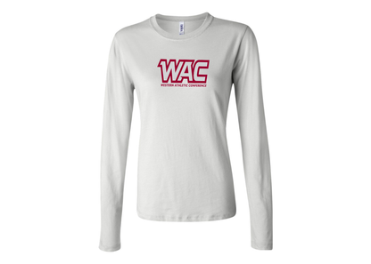 BELLA CANVAS Women’s Western Athletic Conference Jersey Long Sleeve Tee