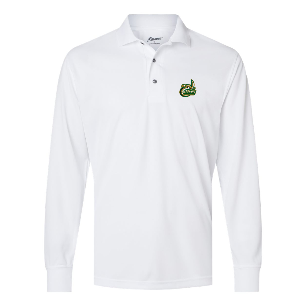 Men's  Charlotte 49ers Paragon Prescott Long Sleeve Polo