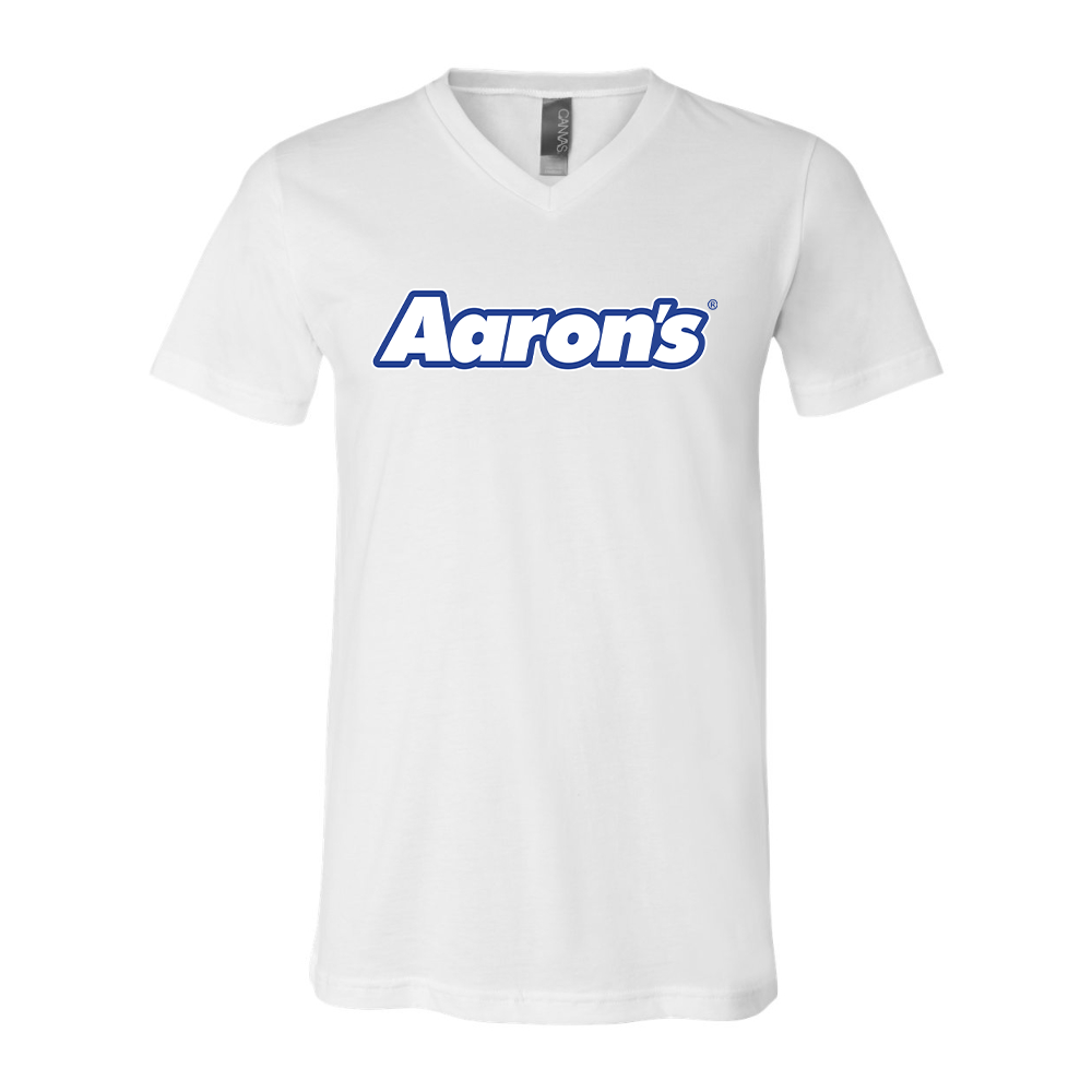 Aaron_s Logo BELLA  CANVAS - Jersey V-Neck T-Shirt