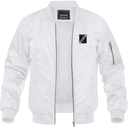 Men's Darracq Logo Lightweight Bomber Jacket Windbreaker Softshell Varsity Jacket Coat