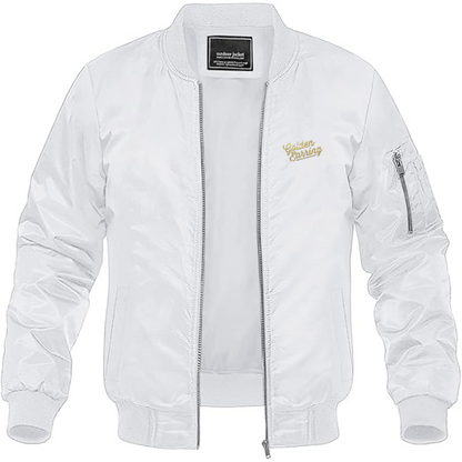 Men's Golden Earring Logo Lightweight Bomber Jacket Windbreaker Softshell Varsity Jacket Coat