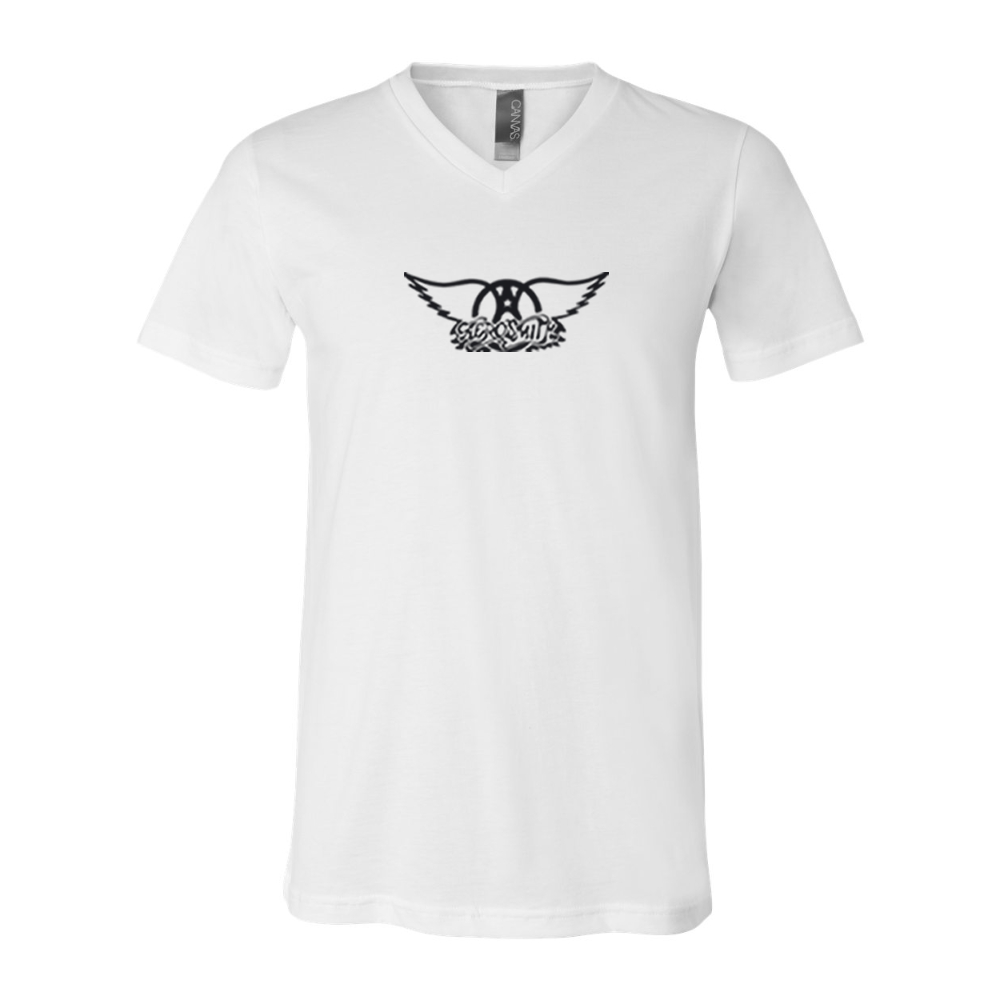 Aerosmith Logo BELLA  CANVAS - Jersey V-Neck T-Shirt
