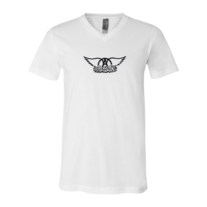 Aerosmith Logo BELLA  CANVAS - Jersey V-Neck T-Shirt